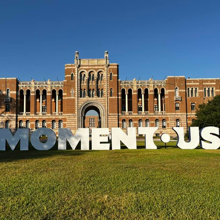 Momentous sign on campus